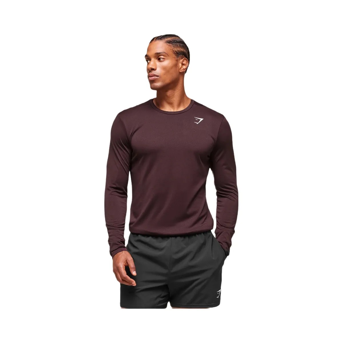 Gymshark Arrival Long Sleeve T-Shirt - Cherry Purple - HypeFly India View 6