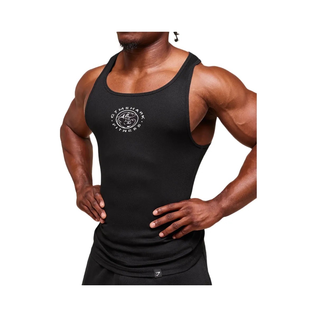 Gymshark Lifting Club Ribbed Tank - Black - HypeFly India View 1