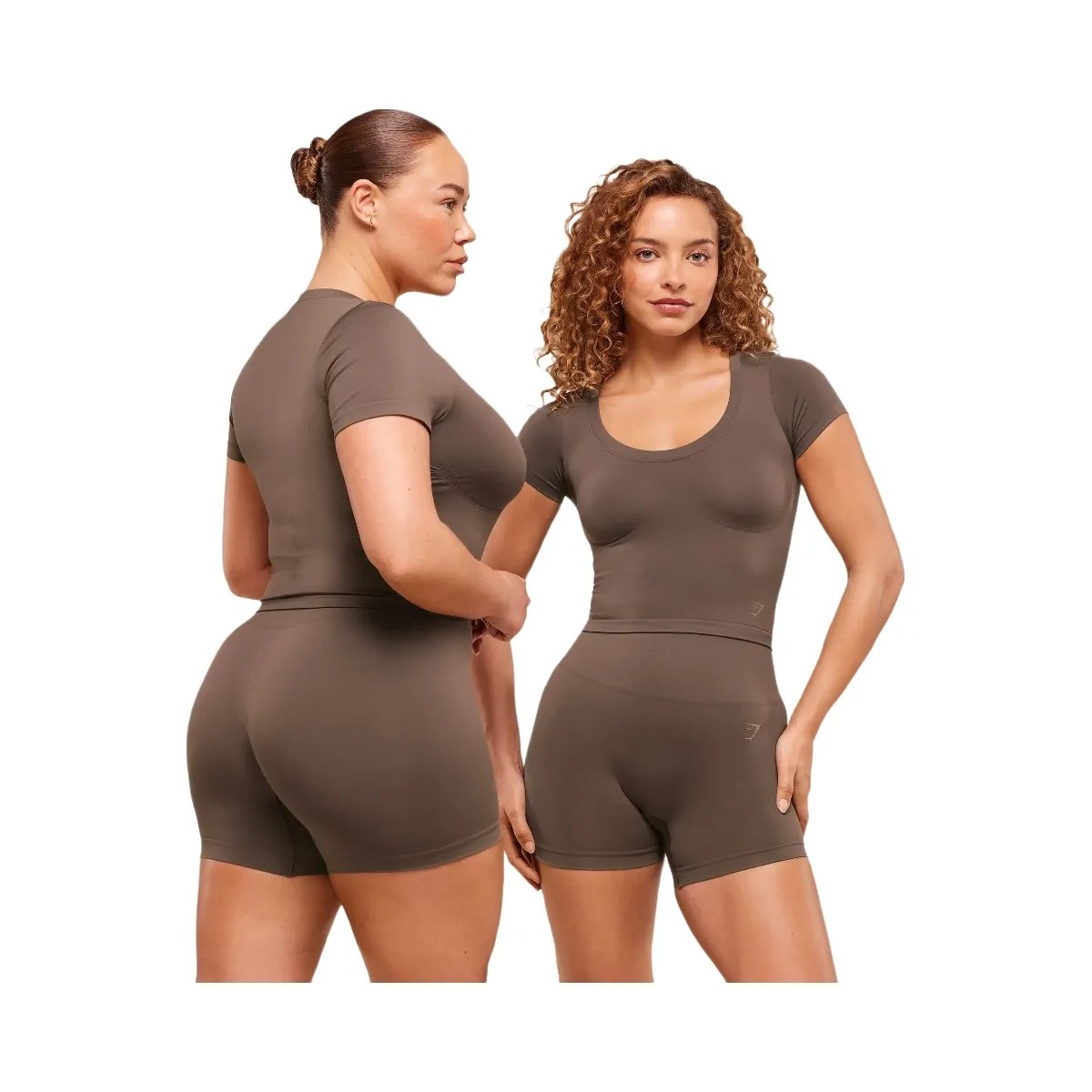 Gymshark Soft Sculpt Shorts - Walnut Brown - HypeFly India View 3