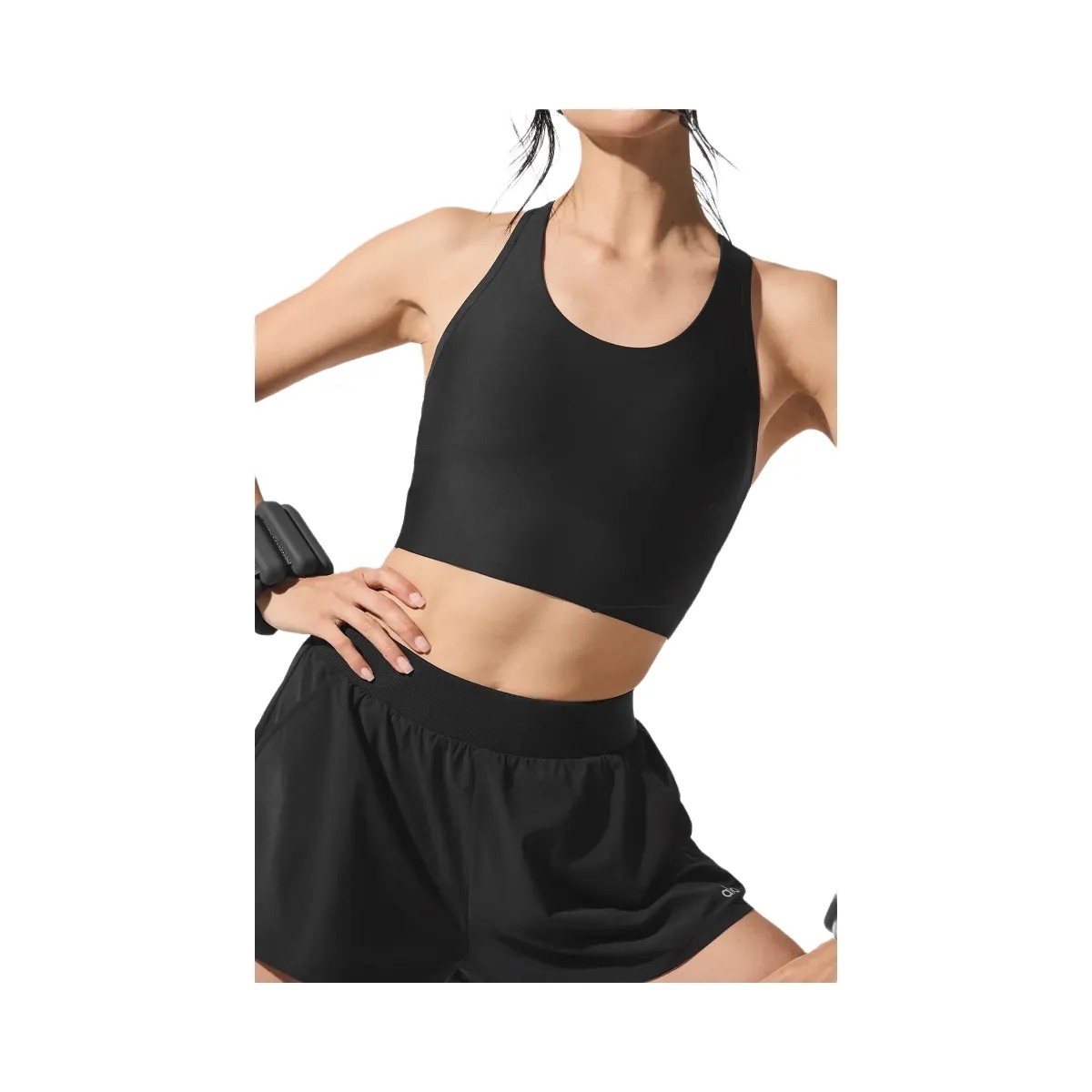 Alo Women's Airlift Super Sleek Bra Tank - Black - HypeFly India View 2