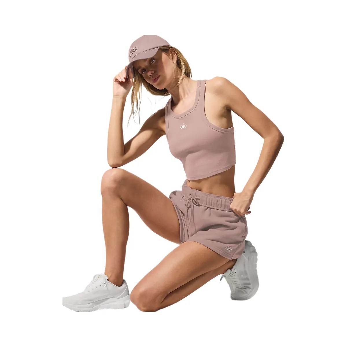 Alo Women's Accolade Short - Taupe - HypeFly India View 4