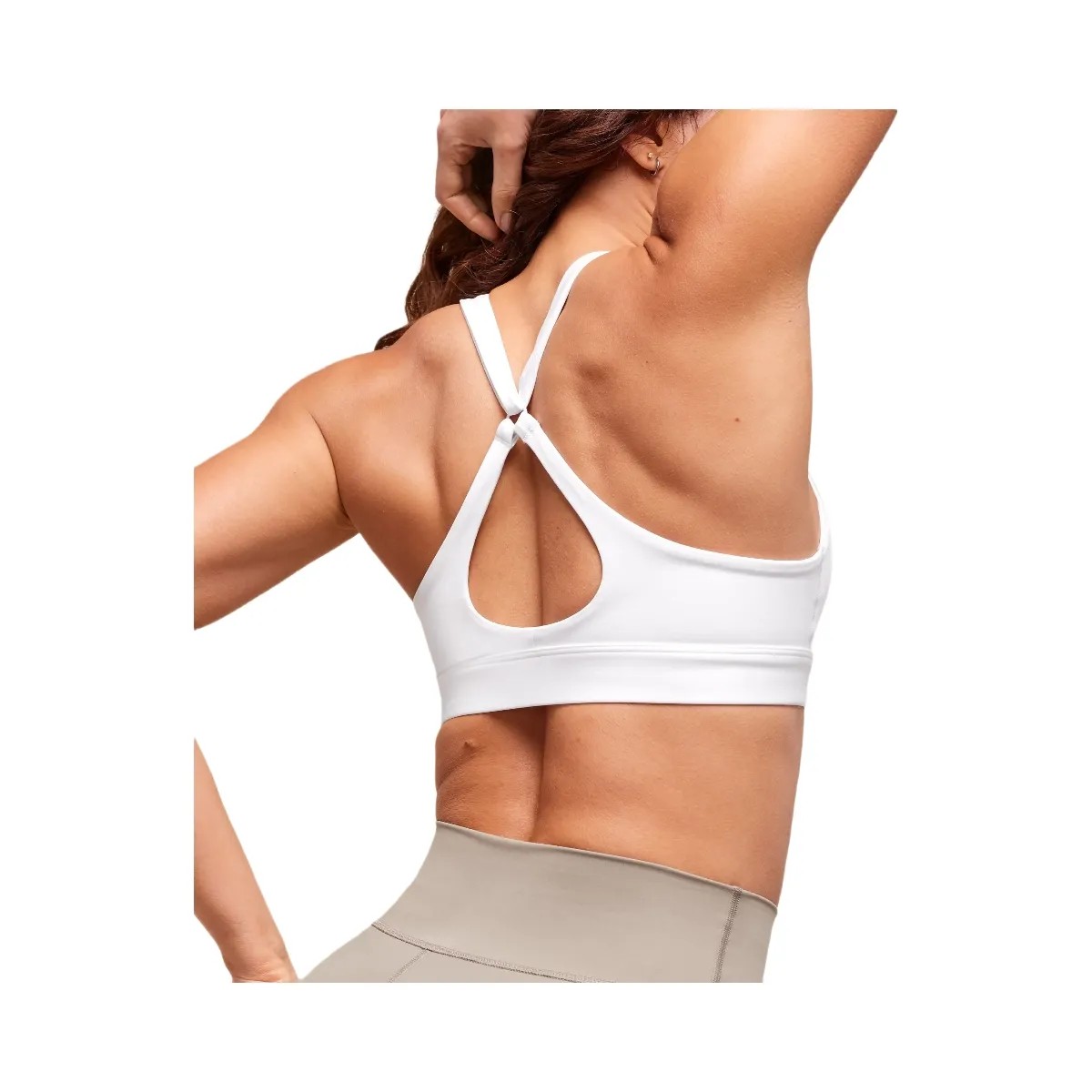 Gymshark Peek A Boo Sports Bra - White - HypeFly India View 6
