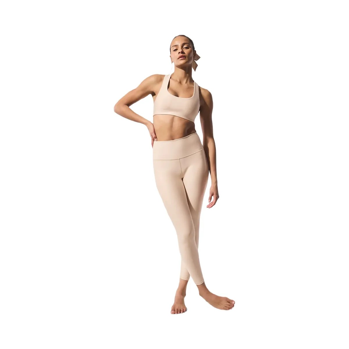 Alo Women's Airlift Advantage Racerback Bra - Macadamia - HypeFly India View 5