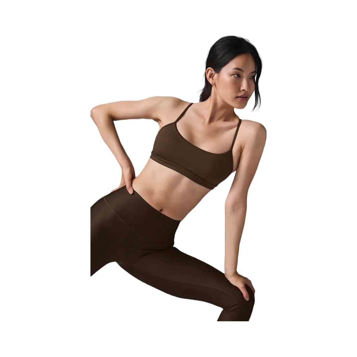 Alo Women's Airlift Intrigue Bra - Espresso - HypeFly India View 3