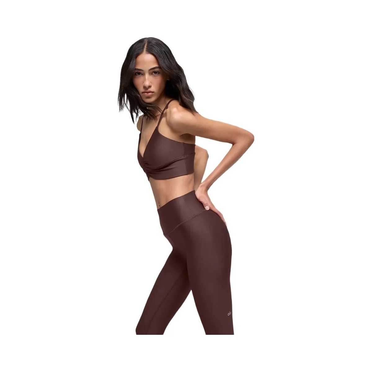 Alo Women's Airlift Divine Bra - Brownstone - HypeFly India View 3