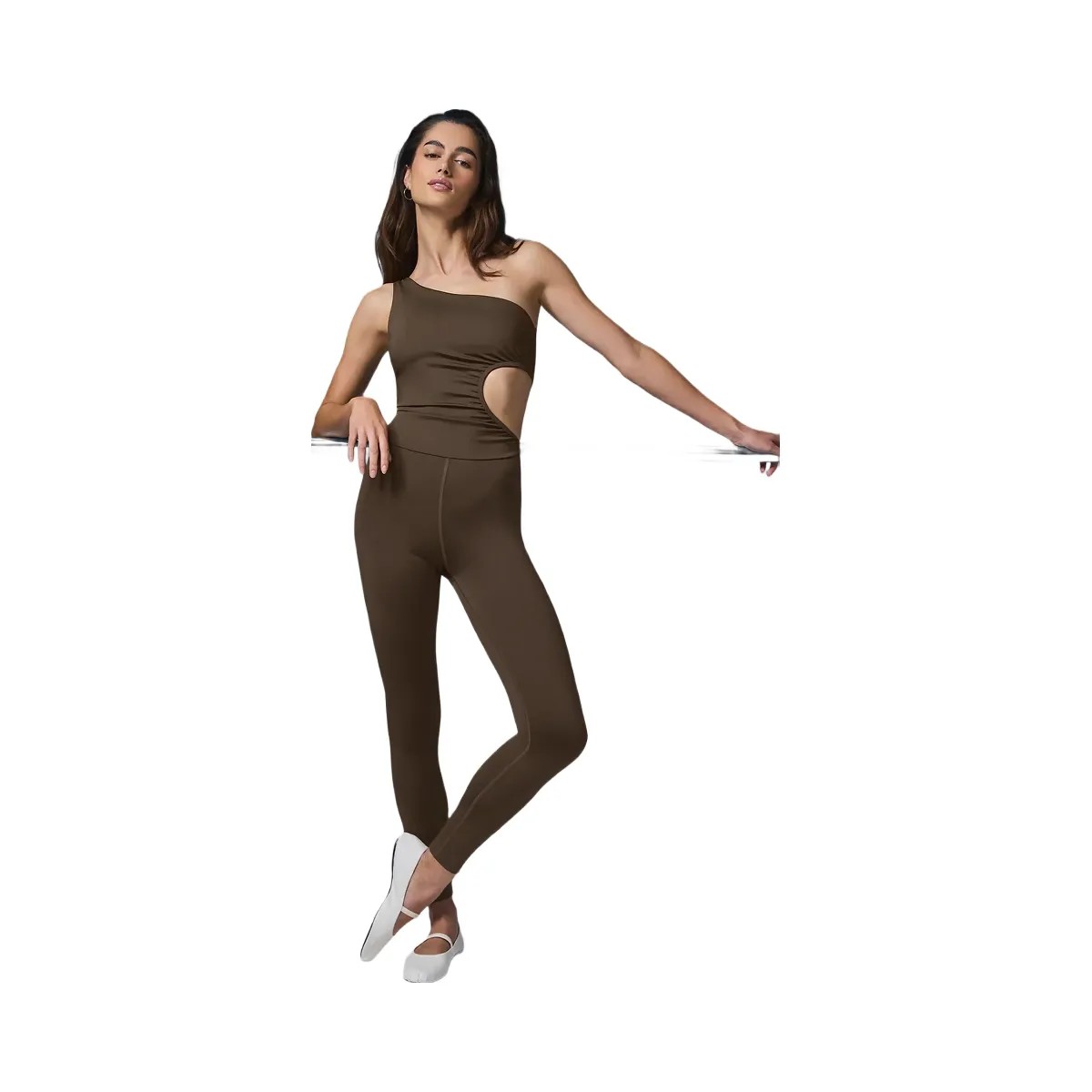 Alo Women's Airlift 7/8 Decadent Bodysuit - Espresso - HypeFly India View 5