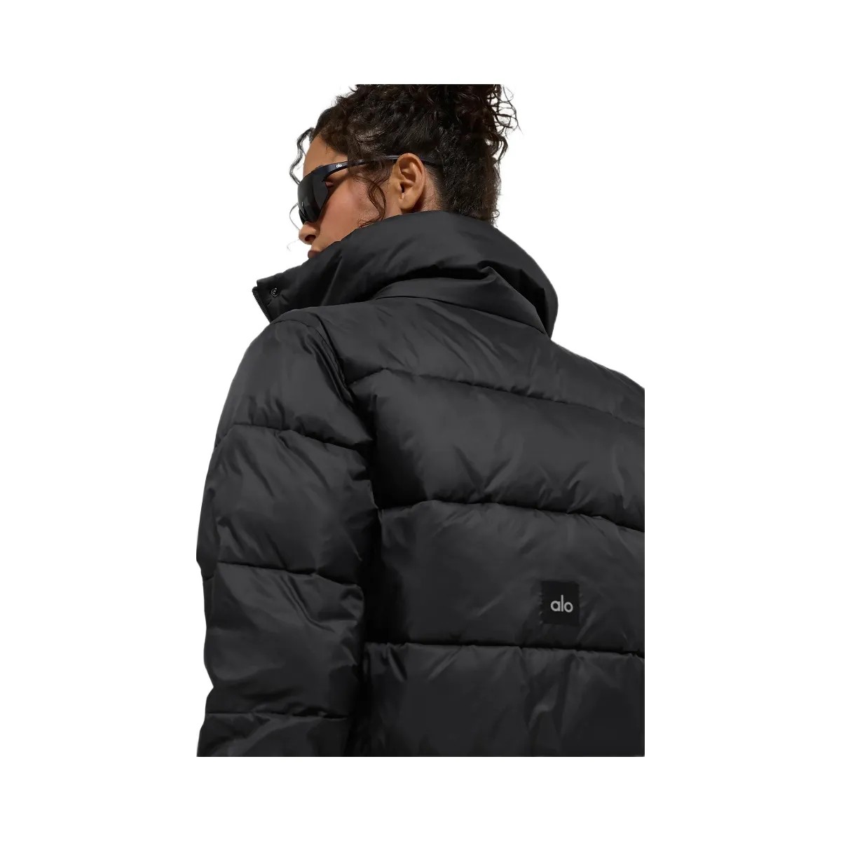 Alo Women's Gold Rush Puffer - Black - HypeFly India View 5