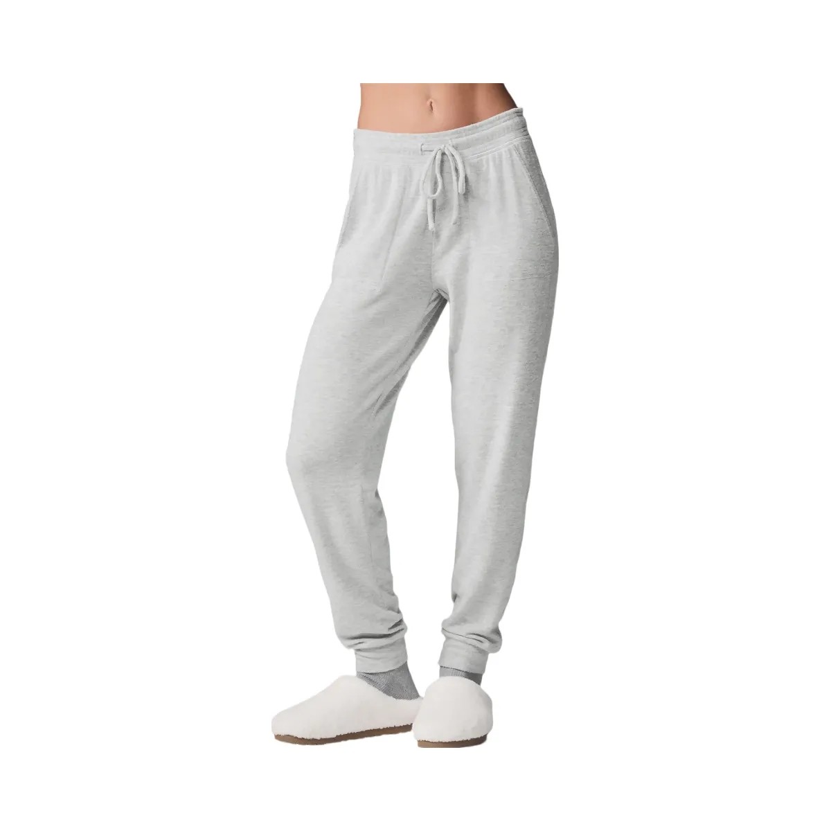 Alo Women's Soho Sweatpant - Athletic Heather Grey - HypeFly India View 5