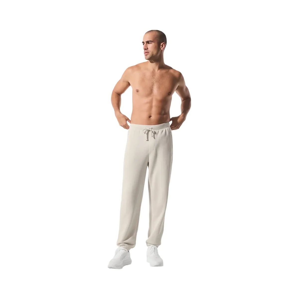 Alo Men's Triumph Restore Sweatpant - Bone - HypeFly India View 1