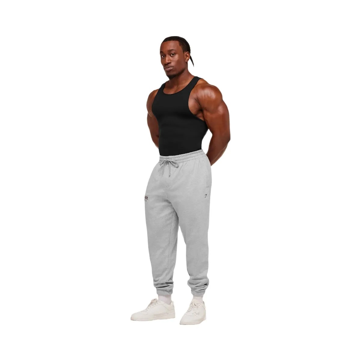 Gymshark Strength Jogger - Light Grey Core Marl - HypeFly India View 4