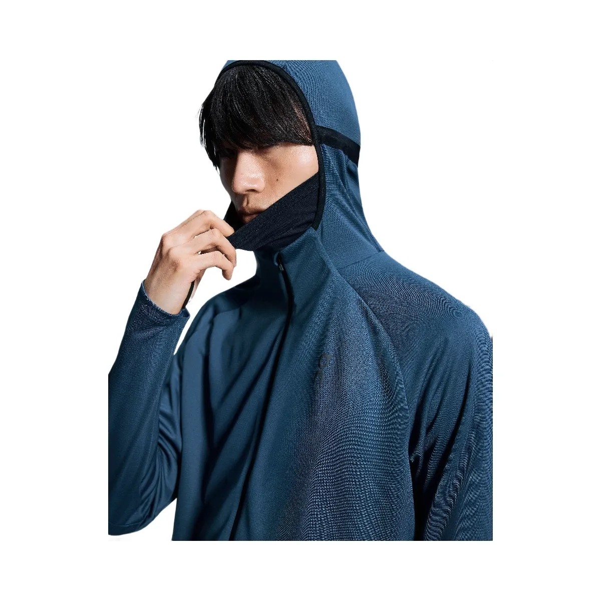 On Climate Zip Hoodie Denim - HypeFly India View 4