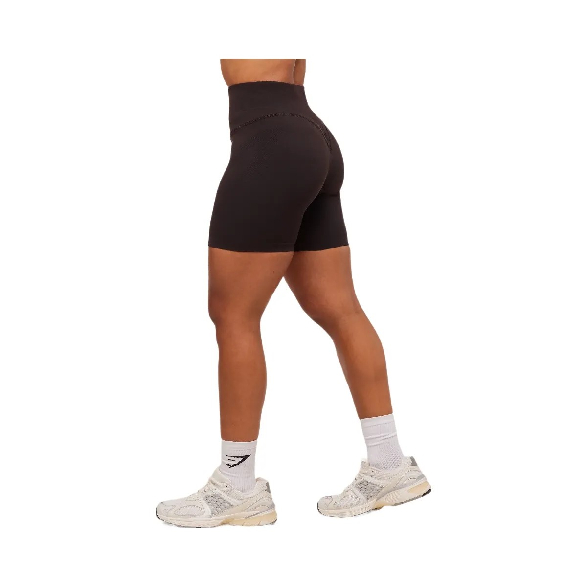 Gymshark Activate Seamless Shorts - Plum Brown - HypeFly India View 2