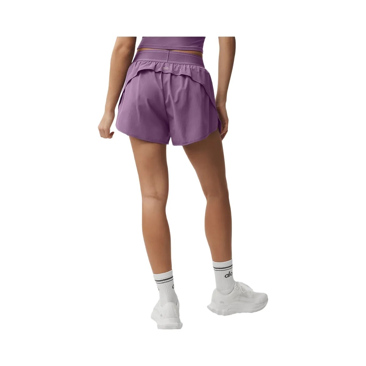 Alo Women's Match Point Short - Plum Kiss - HypeFly India View 1