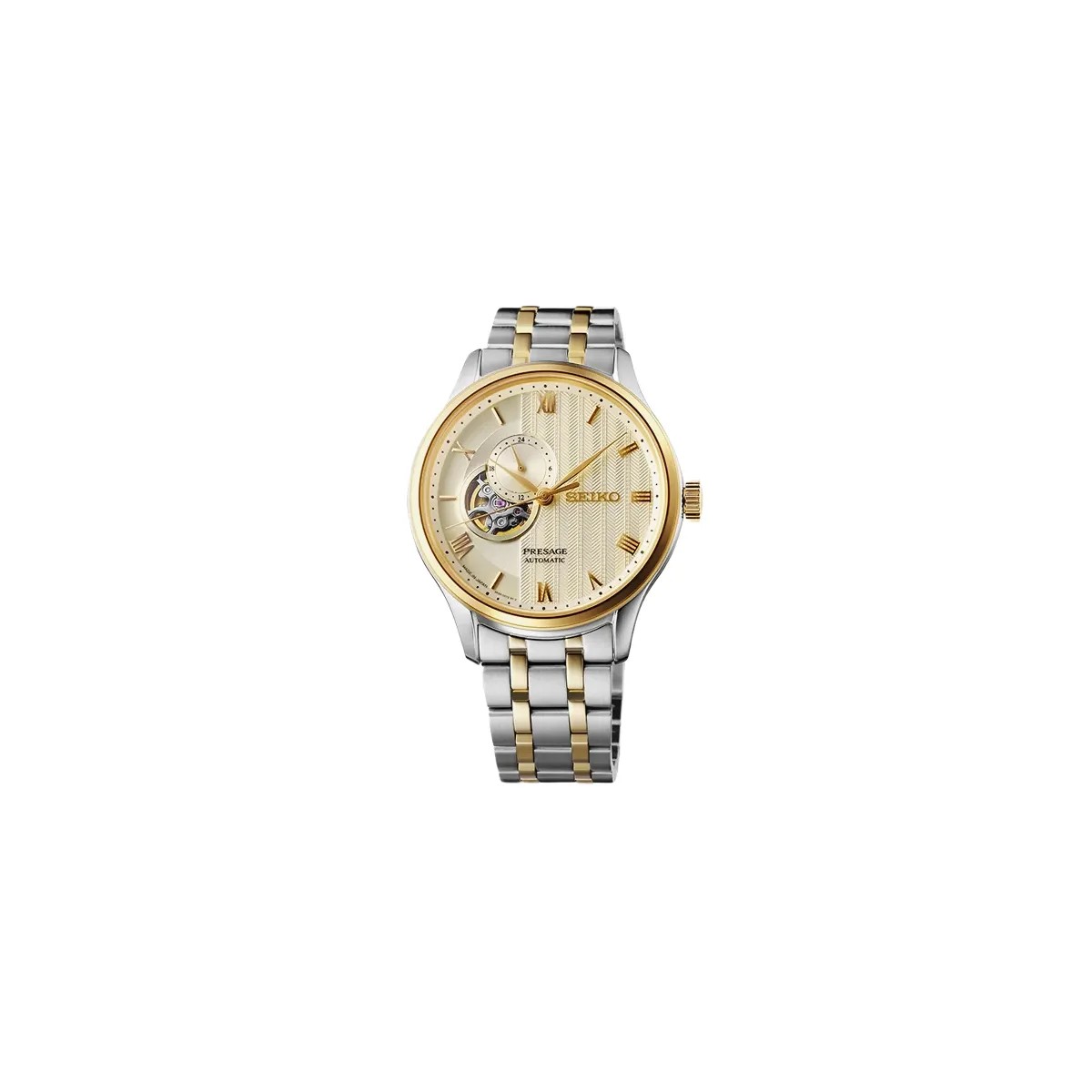 Seiko Presage Japanese Zen Gardens in Gold-toned sand - SSA464J1 Men's - HypeFly India View 3