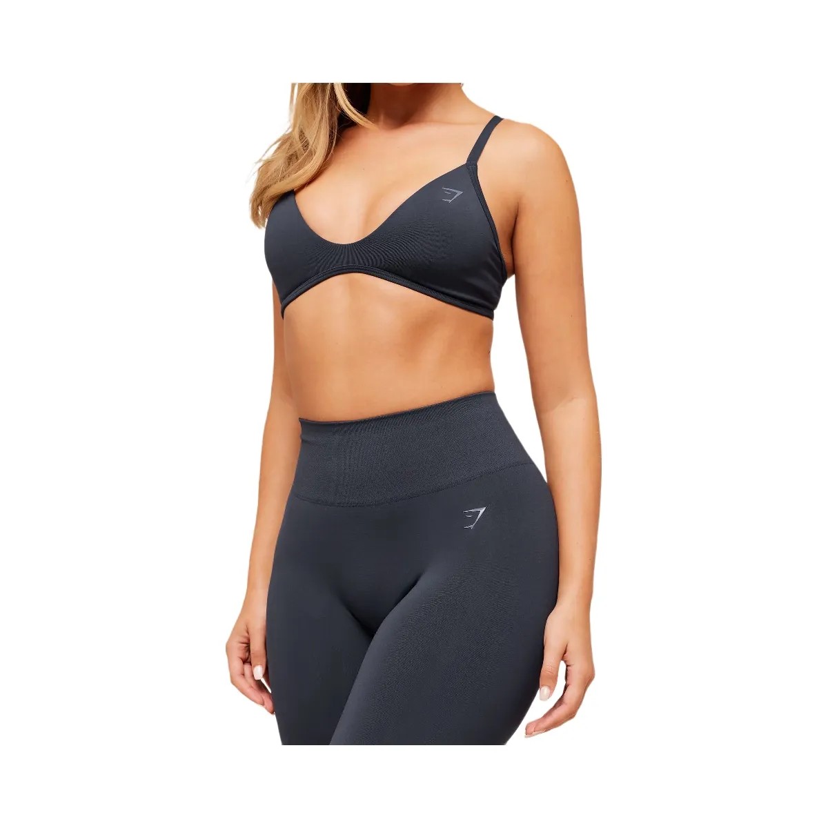 Gymshark Soft Sculpt Flared Leggings - Heavy Blue - HypeFly India View 6