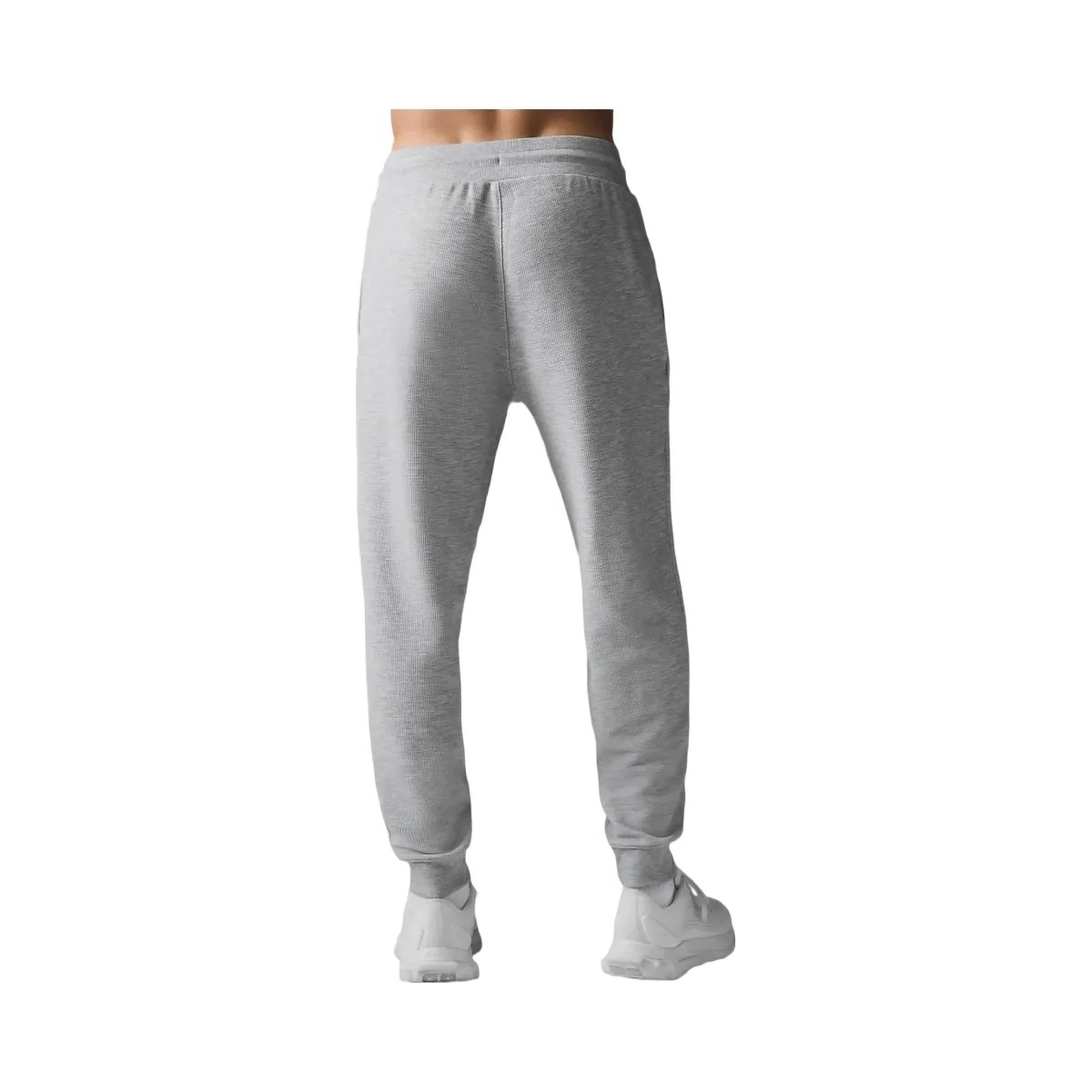Alo Men's Micro Waffle Fast Break Jogger - Athletic Heather Grey - HypeFly India View 4
