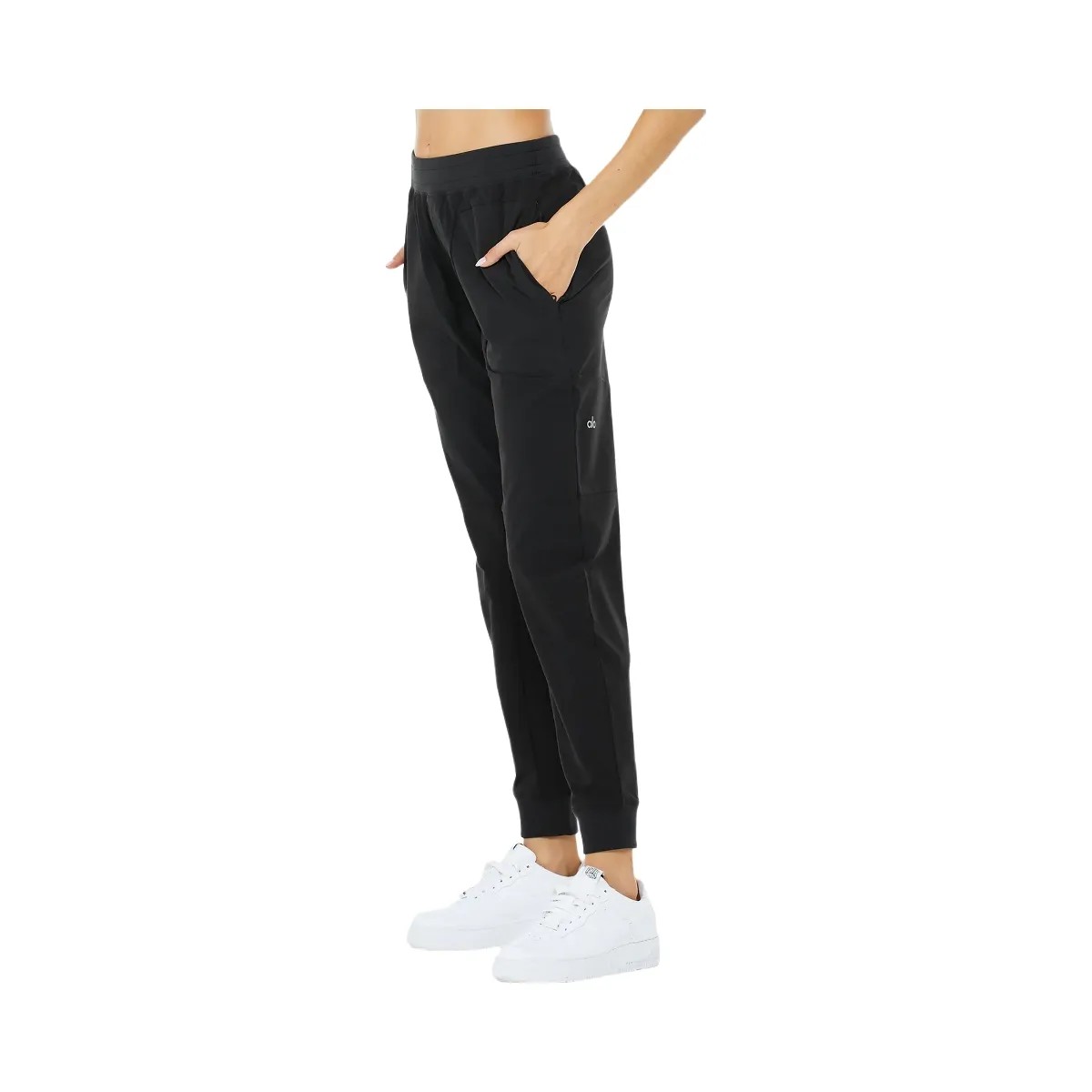 Alo Women's Co-Op Pant - Black - HypeFly India View 3