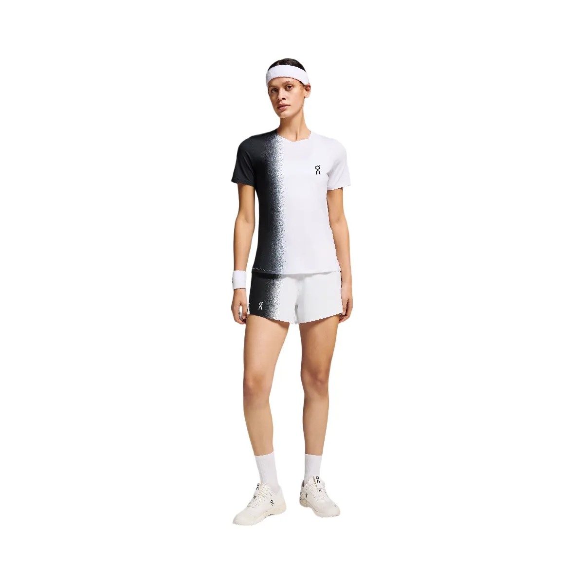 On Court Shorts Black | White - HypeFly India View 2