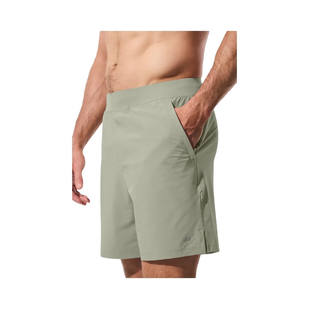 Alo Men's 7" Repetition Short - Limestone - HypeFly India View 2