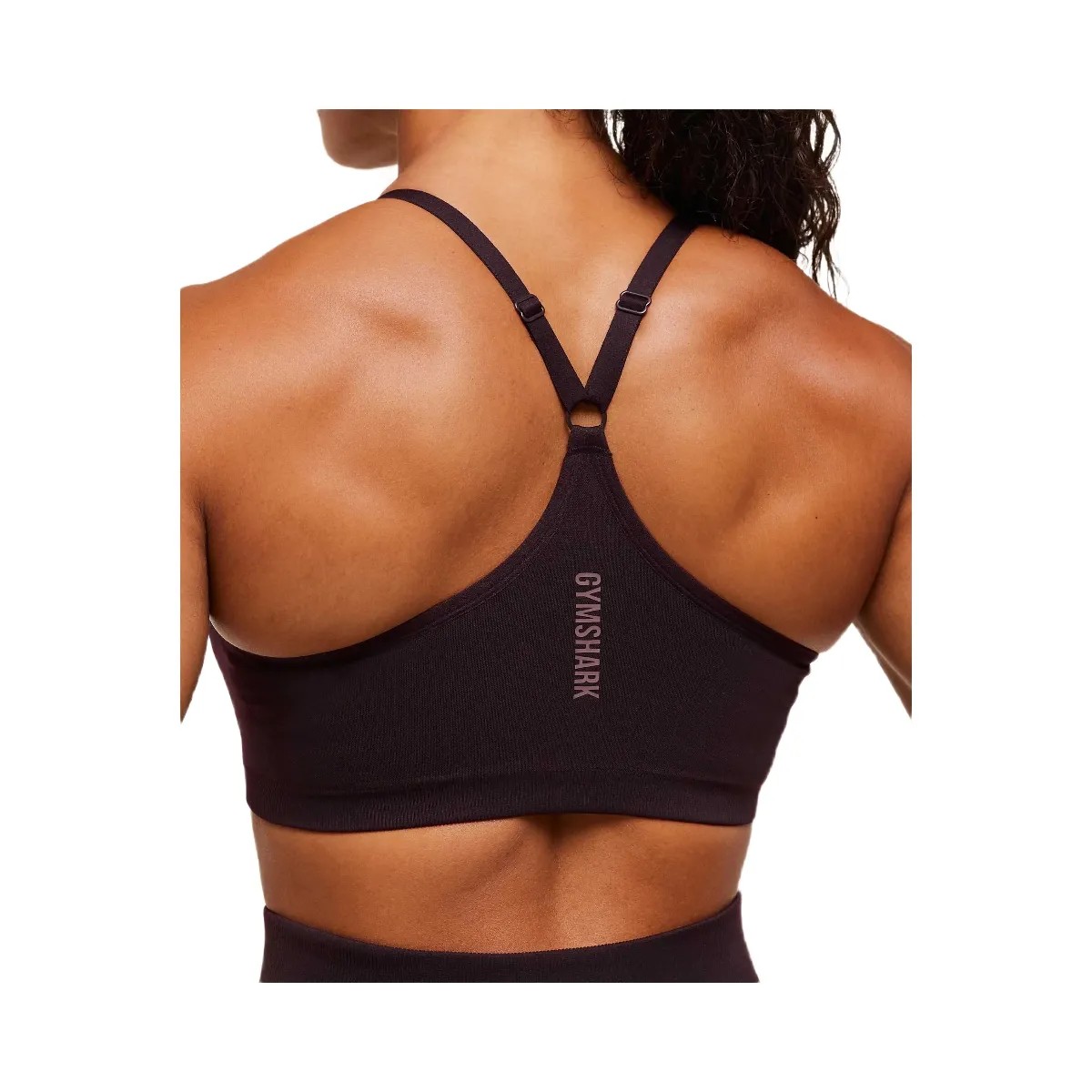 Gymshark Activate Seamless Bralette - Plum Brown - HypeFly India View 6