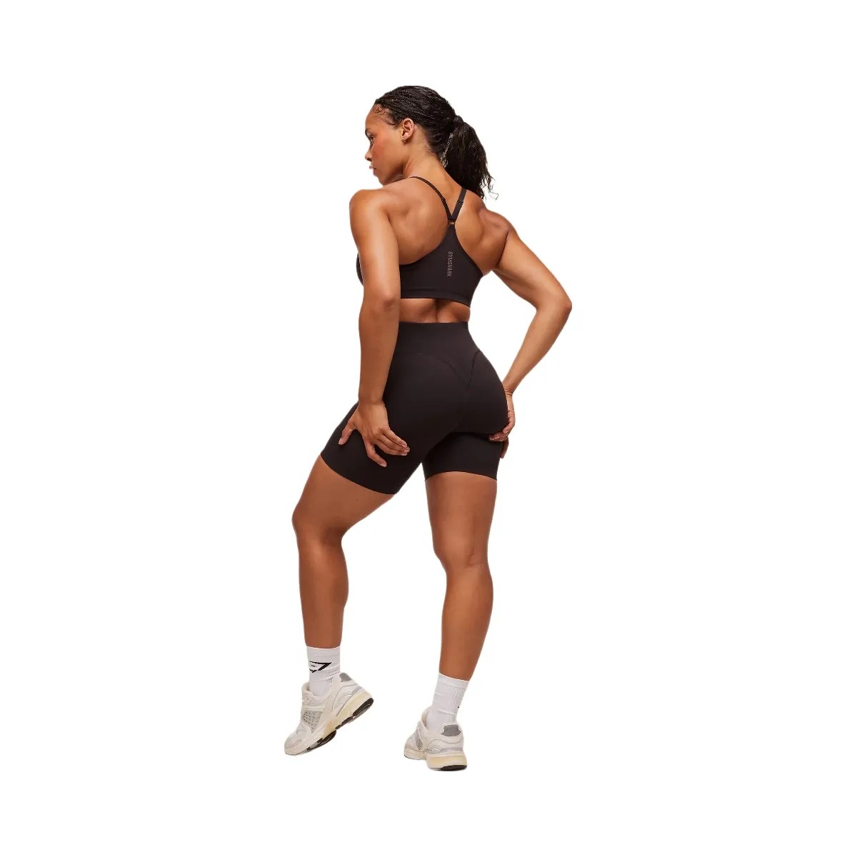 Gymshark Activate Seamless Shorts - Plum Brown - HypeFly India View 4