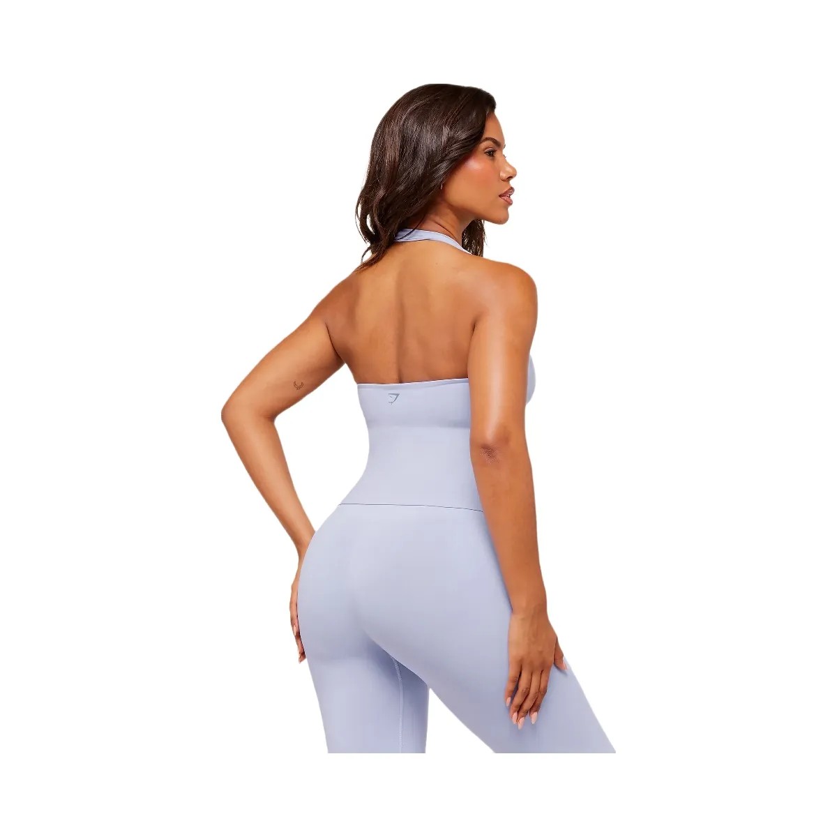 Gymshark Soft Sculpt Halterneck Tank With Shelf - Peri Blue - HypeFly India View 2