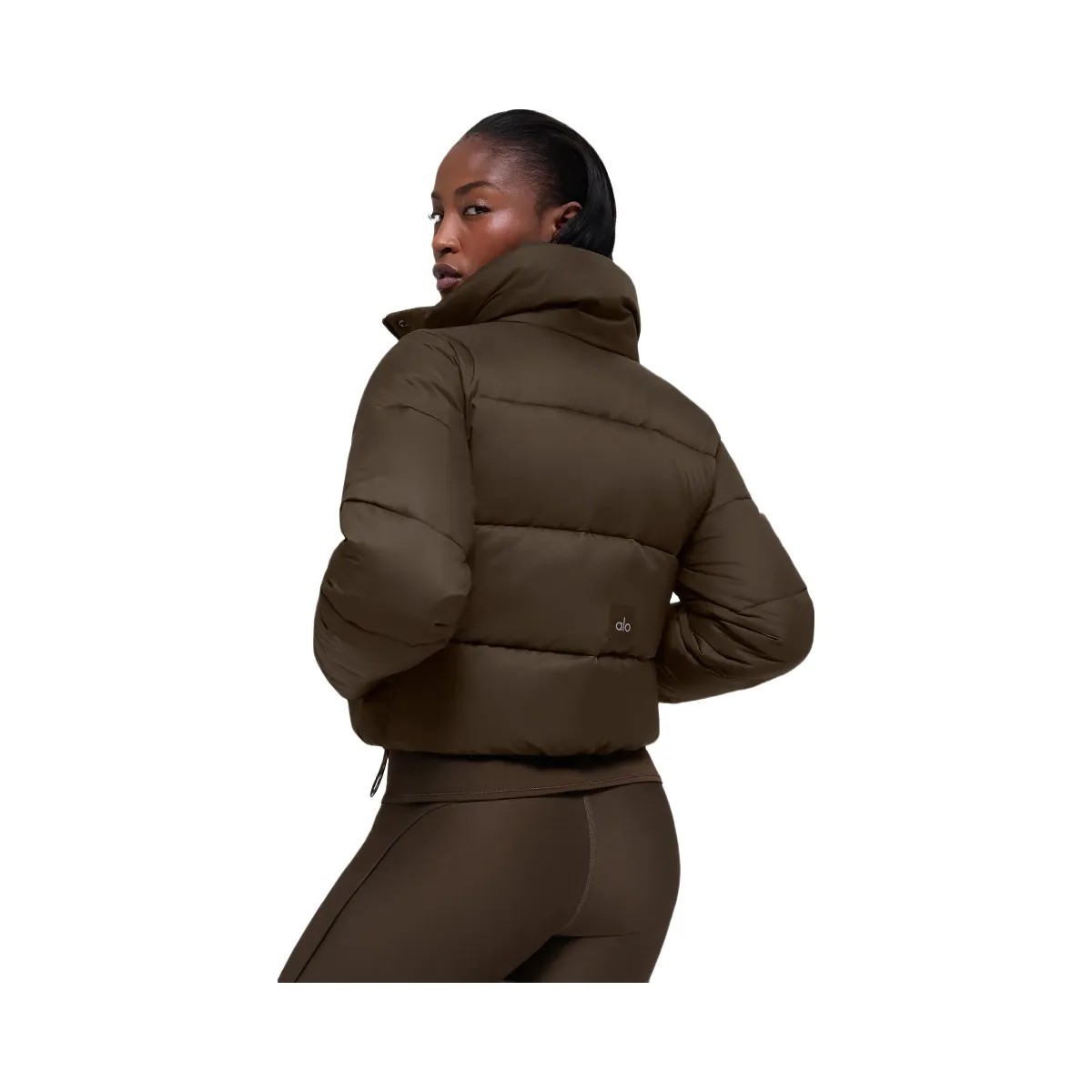 Alo Women's Gold Rush Puffer - Espresso - HypeFly India View 2