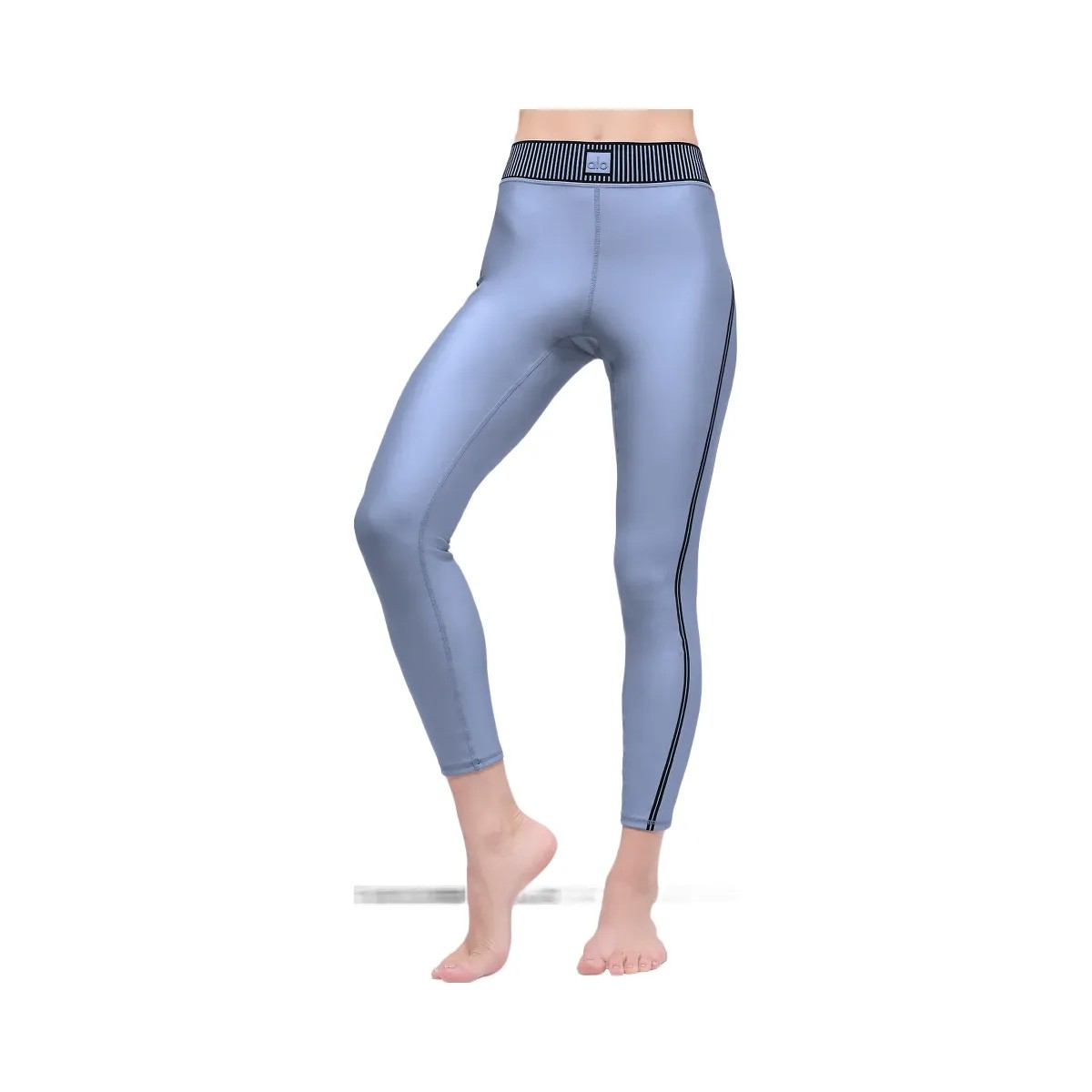 Alo Women's Airlift High-Waist 7/8 Line Up Legging - Winter Frost - HypeFly India View 1