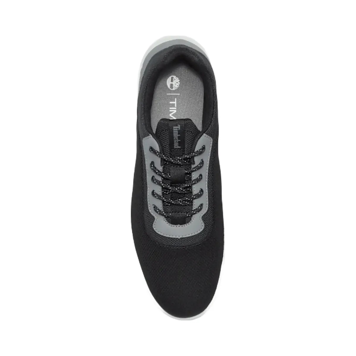 Timberland Parker Street Low Lace-Up Sneaker Black Knit Men'S - HypeFly India View 3