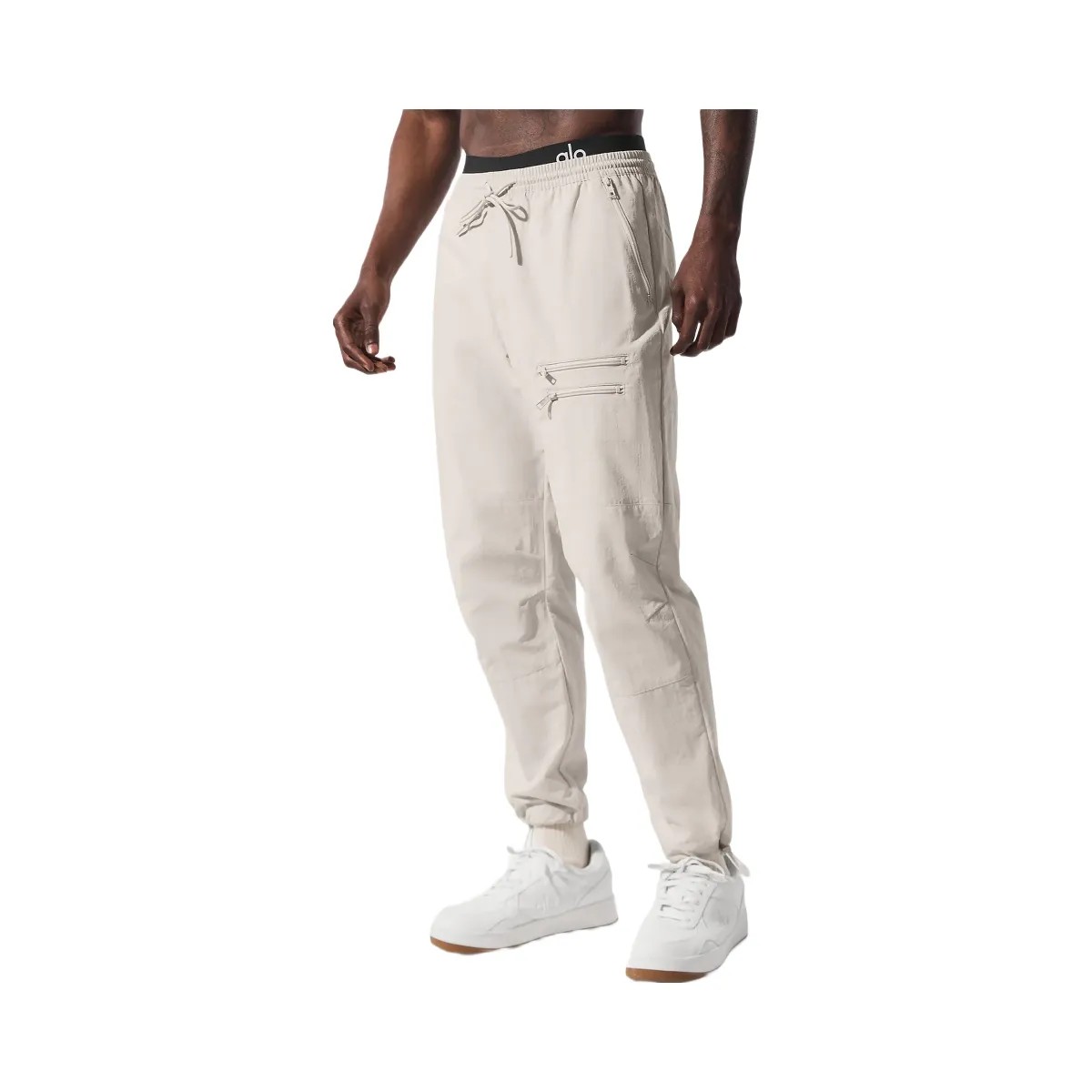 Alo Men's Takeaway Track Pant - Bone - HypeFly India View 1