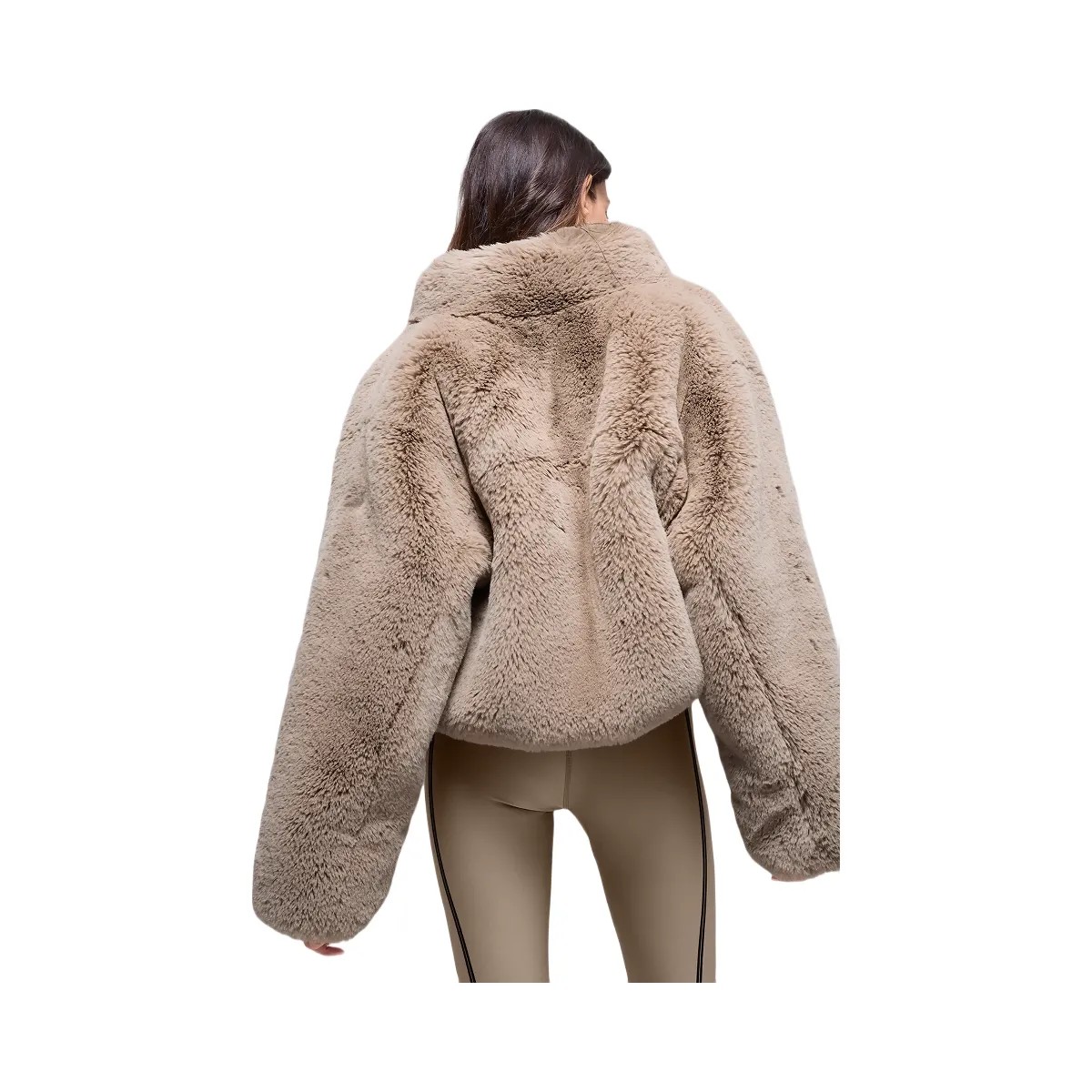 Alo Women's Faux Fur Allure Jacket - Oat - HypeFly India View 4