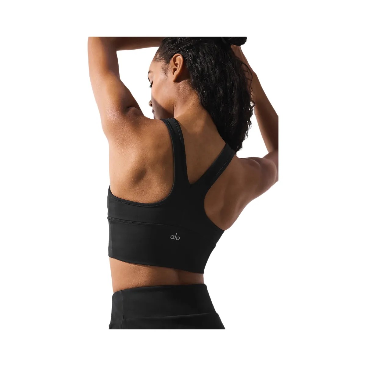 Alo Women's Wild Thing Bra - Black - HypeFly India View 4