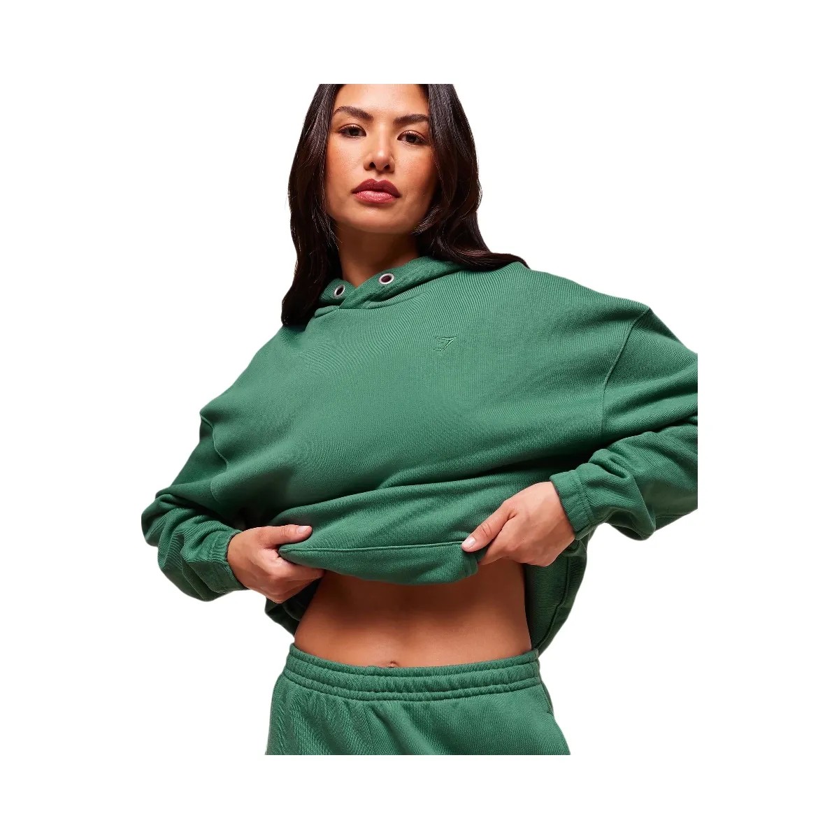 Gymshark Rest Day Sweats 2.0 Oversized Hoodie - Lift Green - HypeFly India View 4