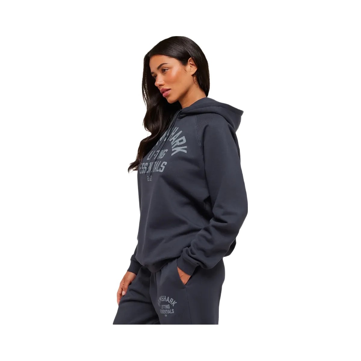 Gymshark Lifting Essentials Hoodie - Heavy Blue - HypeFly India View 3