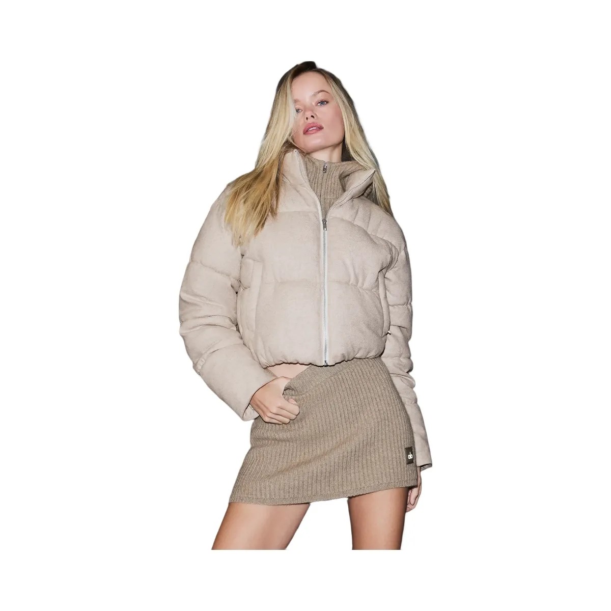 Alo Women's Courchevel Cashmere Skirt - Flax Heather - HypeFly India View 1