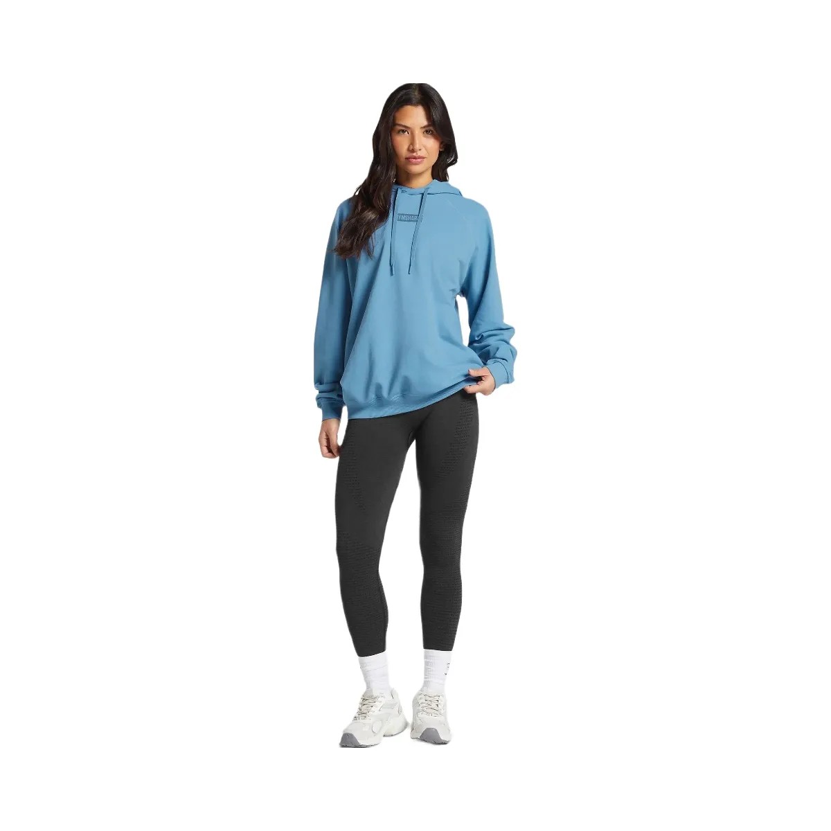 Gymshark Block Oversized Hoodie - Classic Blue - HypeFly India View 4