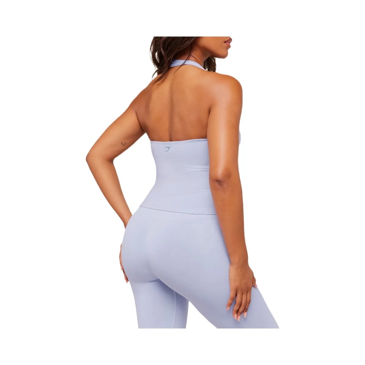 Gymshark Soft Sculpt Halterneck Tank With Shelf - Peri Blue - HypeFly India View 5