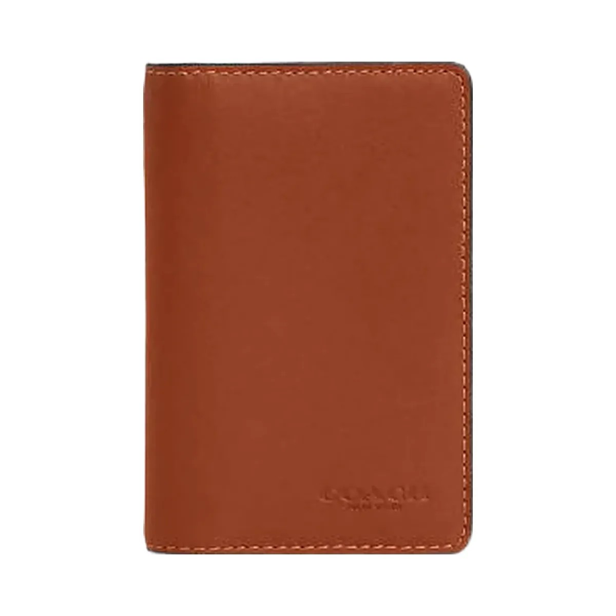Coach Id Card Wallet Smooth Leather-Tan - HypeFly India View 3