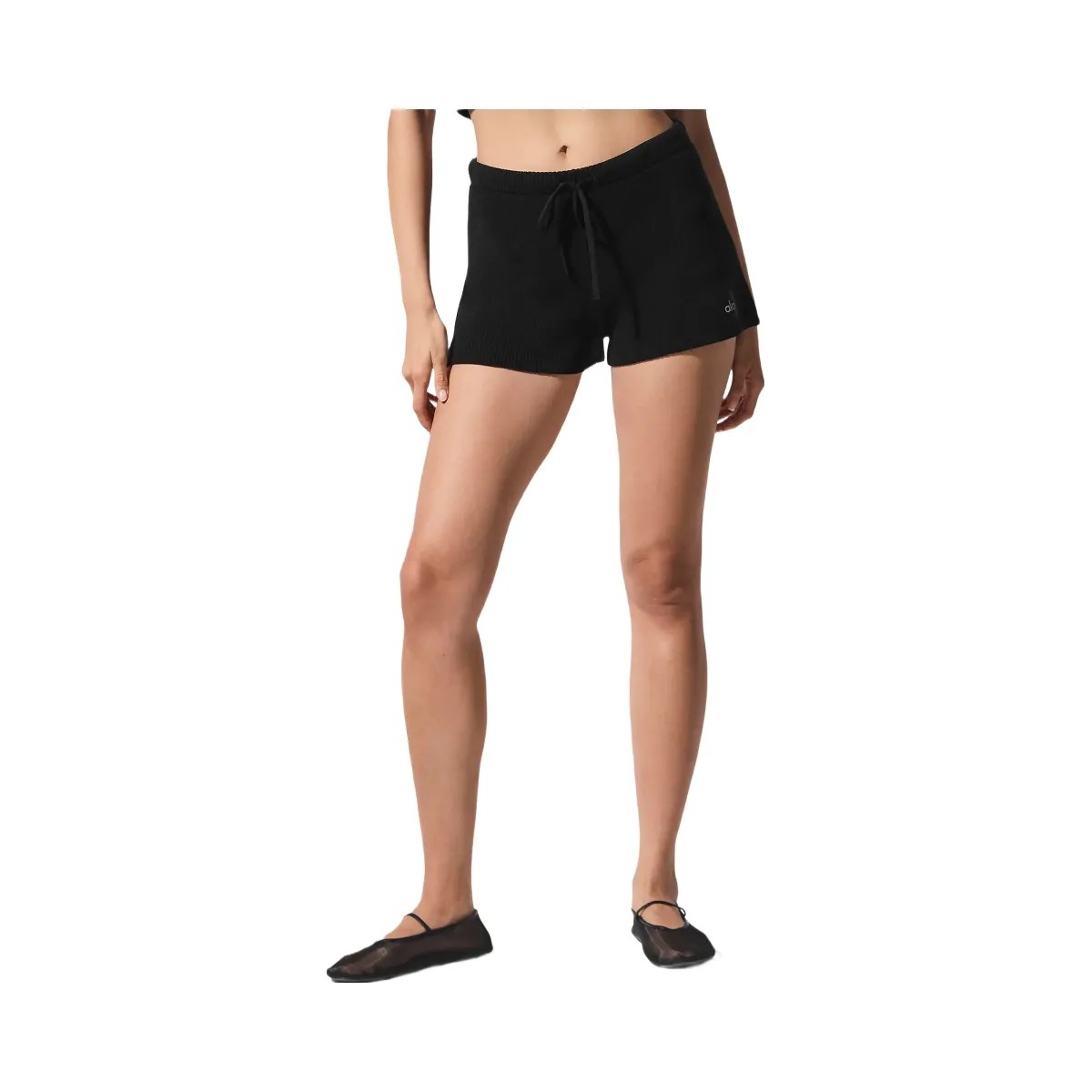 Alo Women's Supernatural Sweater Short - Black - HypeFly India View 1