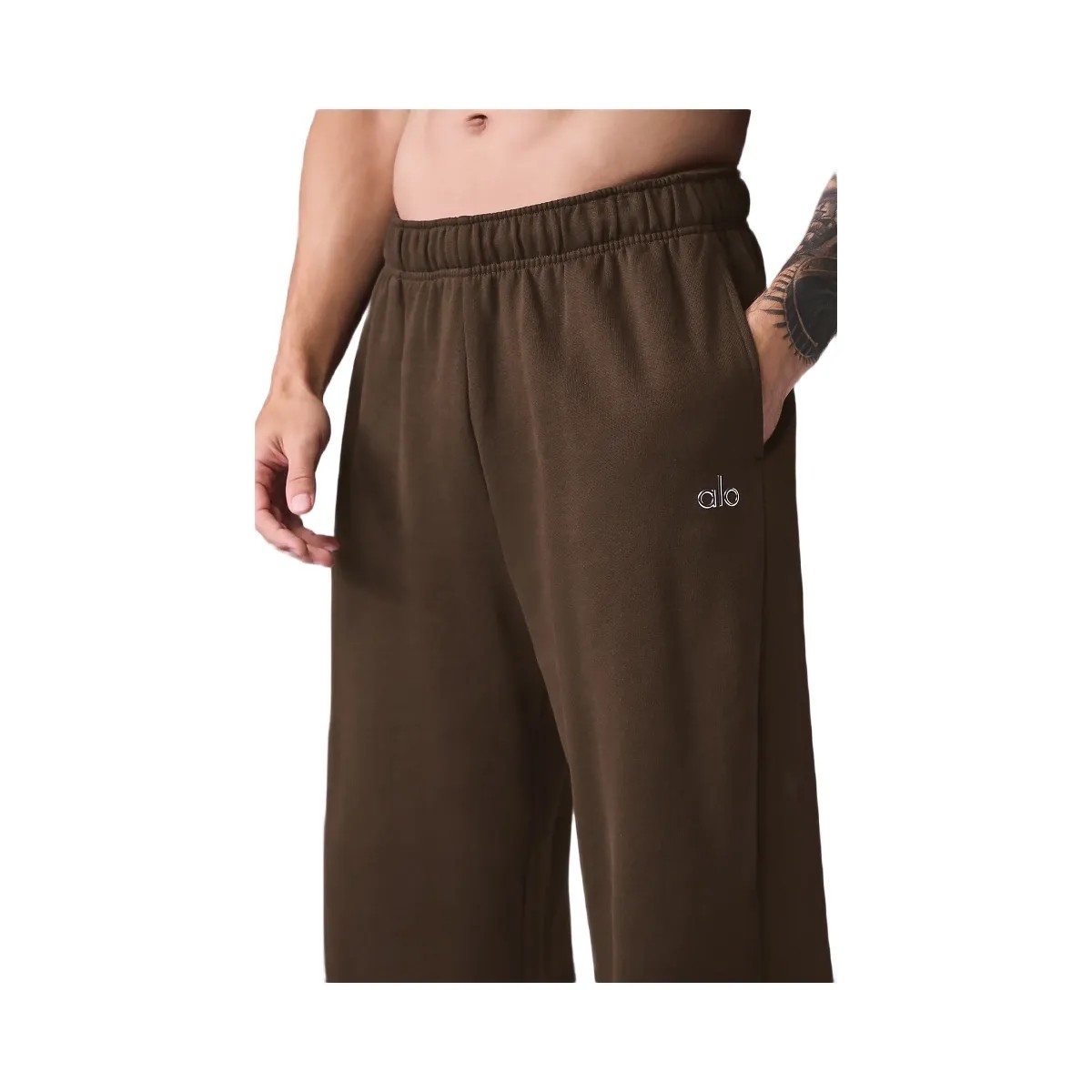 Alo Men's Accolade Straight Leg Sweatpant - Espresso - HypeFly India View 4