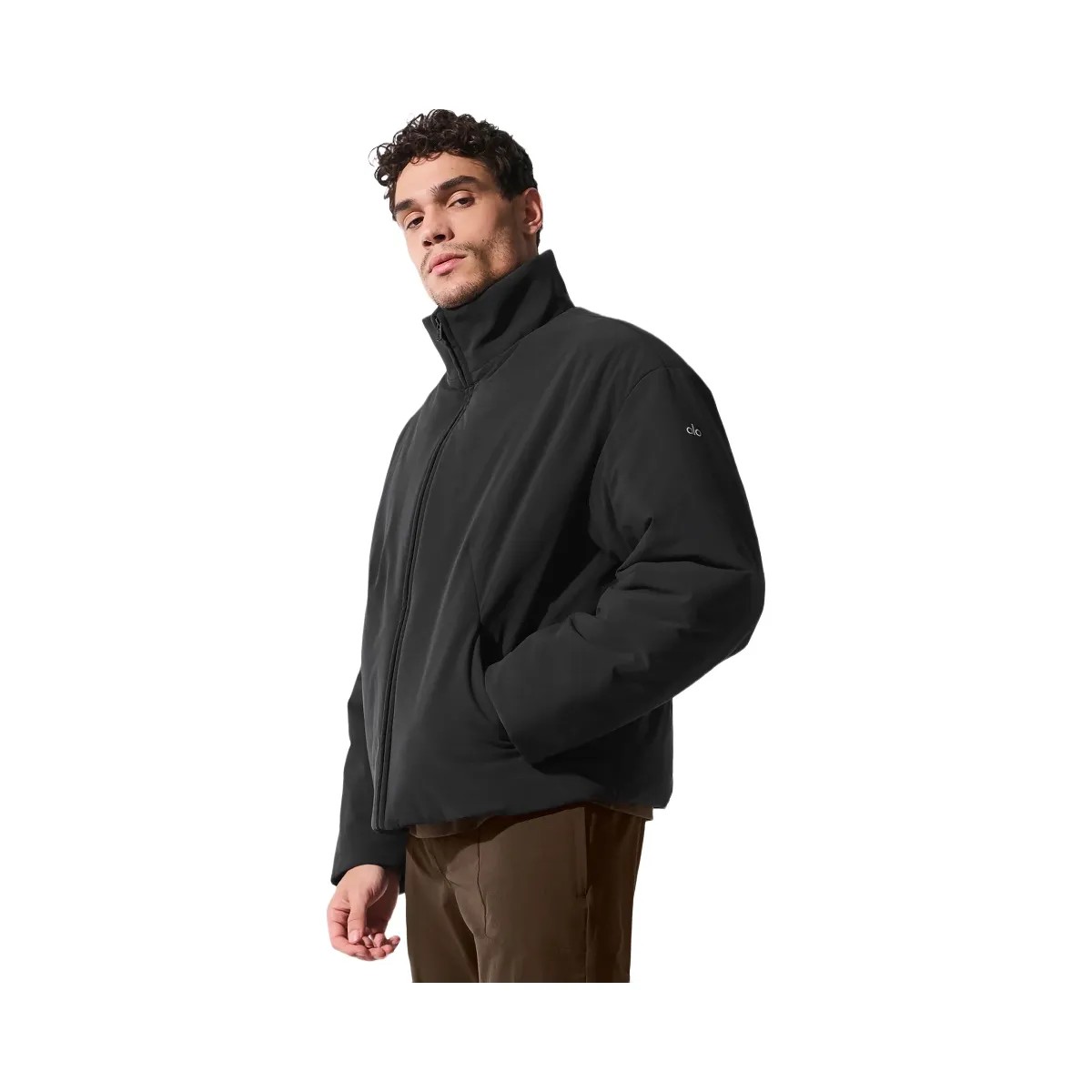 Alo Men's Stretch Woven Notable Jacket - Black - HypeFly India View 2