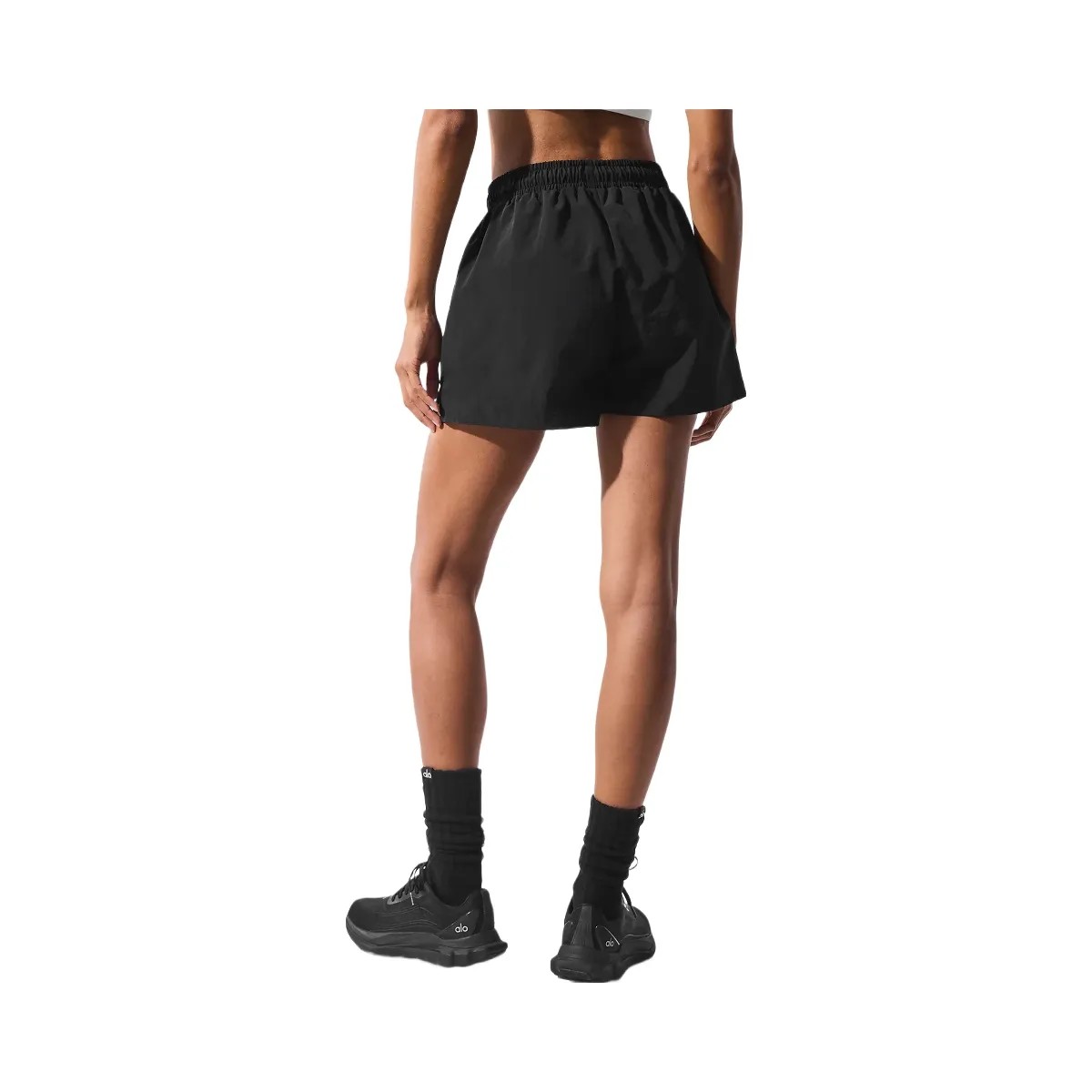Alo Women's Alumni Short - Black - HypeFly India View 2