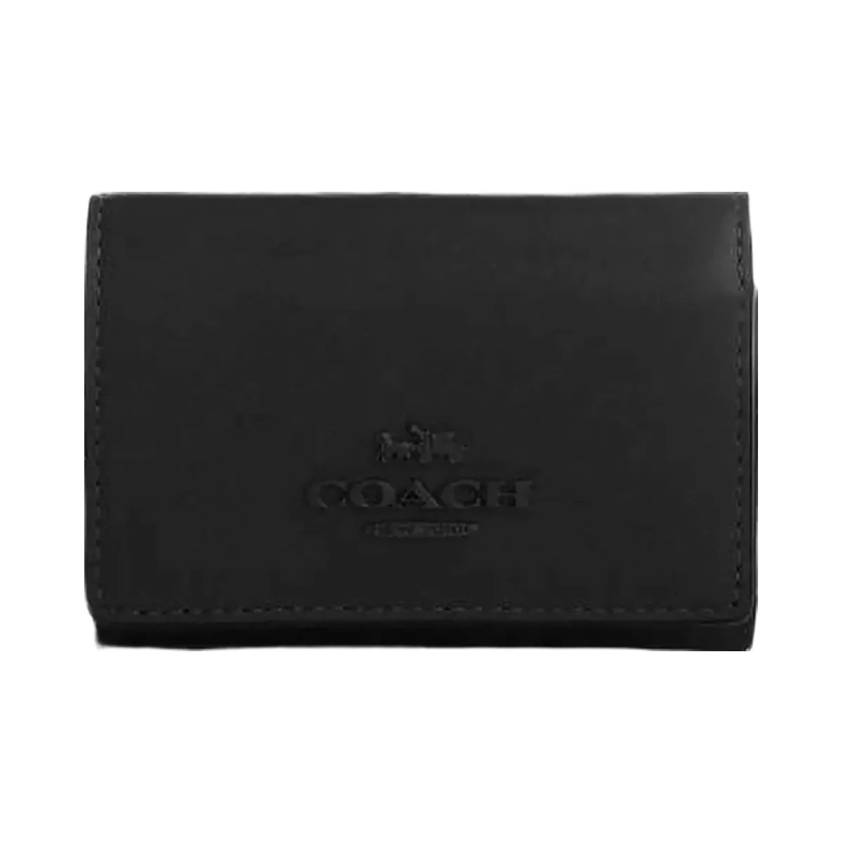Coach Micro Wallet Leather-Black Copper-Black - HypeFly India View 3