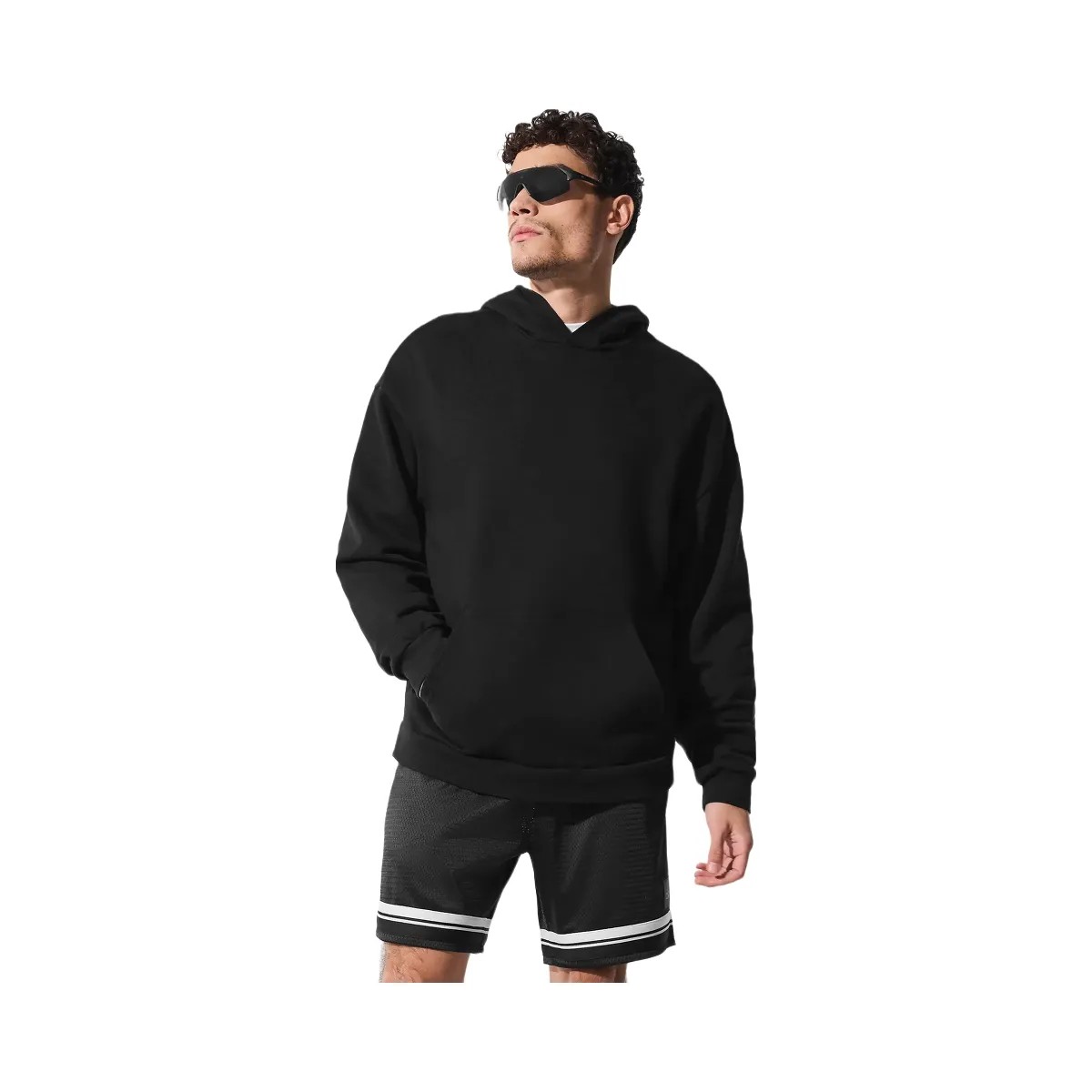 Alo Men's Chill Hoodie - Black - HypeFly India View 5
