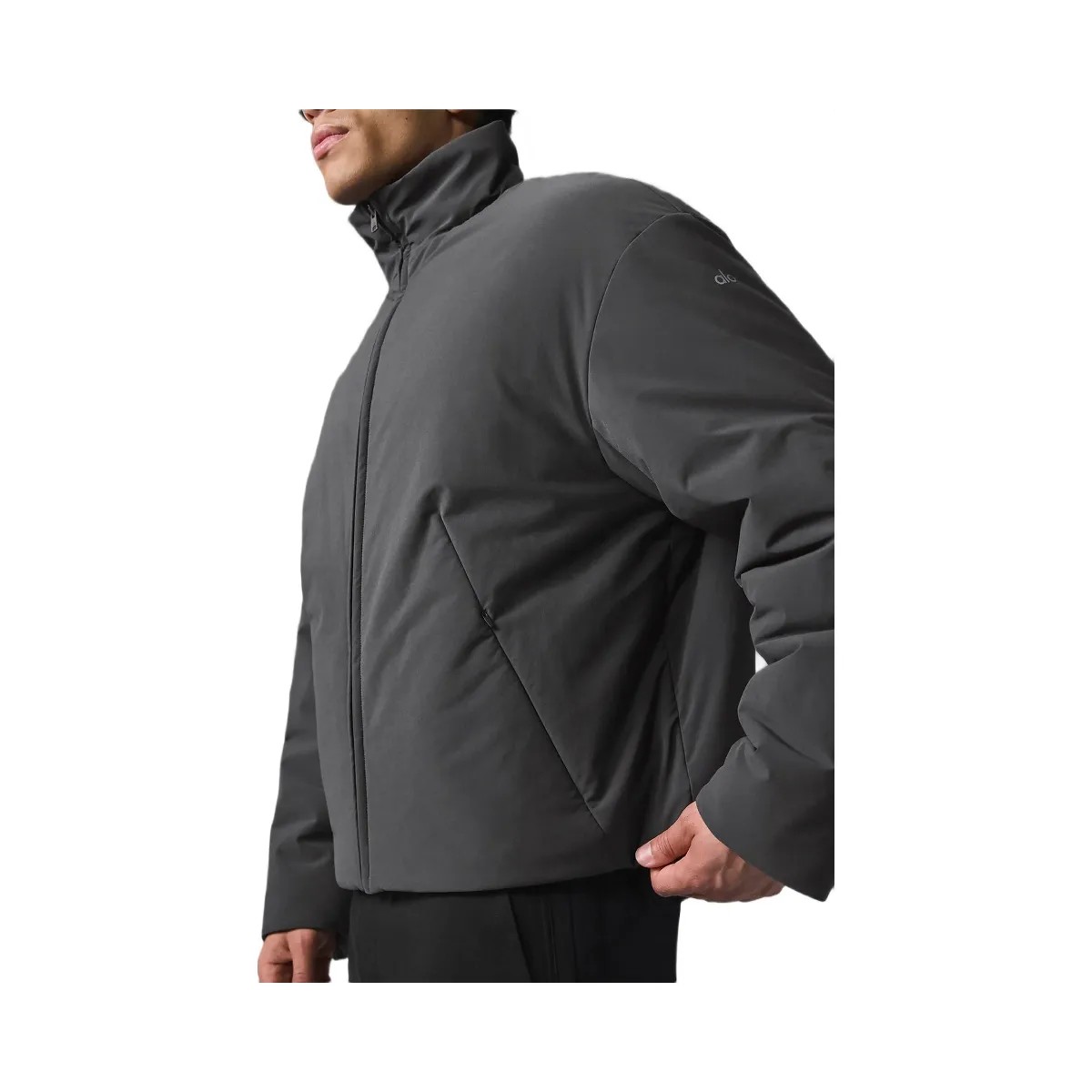 Alo Men's Stretch Woven Notable Jacket - Anthracite - HypeFly India View 2