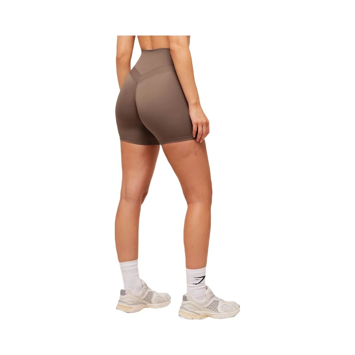 Gymshark Whitney Shorts - Soft Brown - HypeFly India View 2