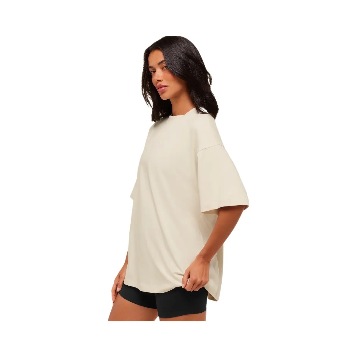 Gymshark Embossed Graphic Oversized T-Shirt - Oat White - HypeFly India View 4