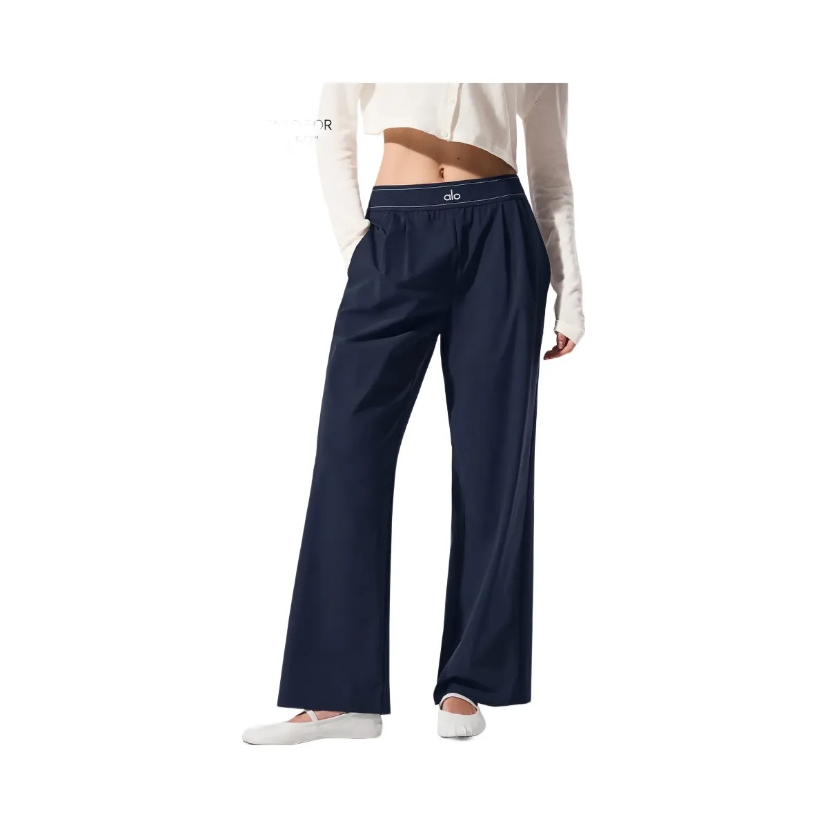 Alo Women's Suit Up Trouser (Regular) - Navy - HypeFly India View 1