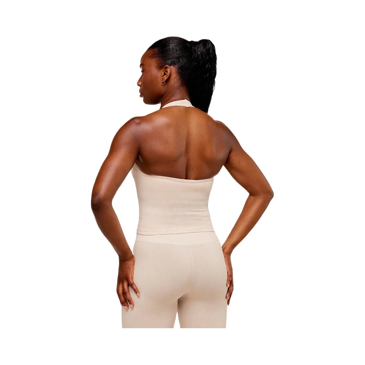 Gymshark Adapt Fleck x Whitney Tank With Shelf - Coconut White - HypeFly India View 2