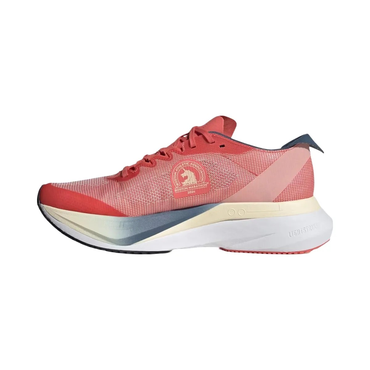 Adidas Adizero Boston 12 Boston Marathon Preloved Scarlet Wonder White Preloved Ink - HypeFly India View 2